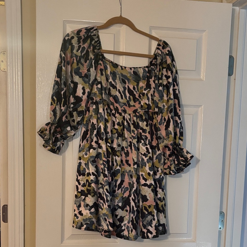 Entro Multicolor Patterned Dress